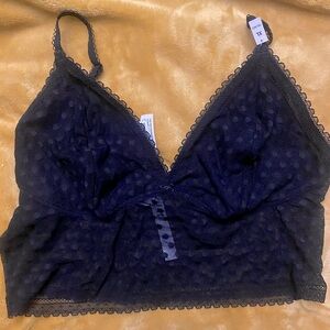 Brand New VSPINK XL Black Lace Bra